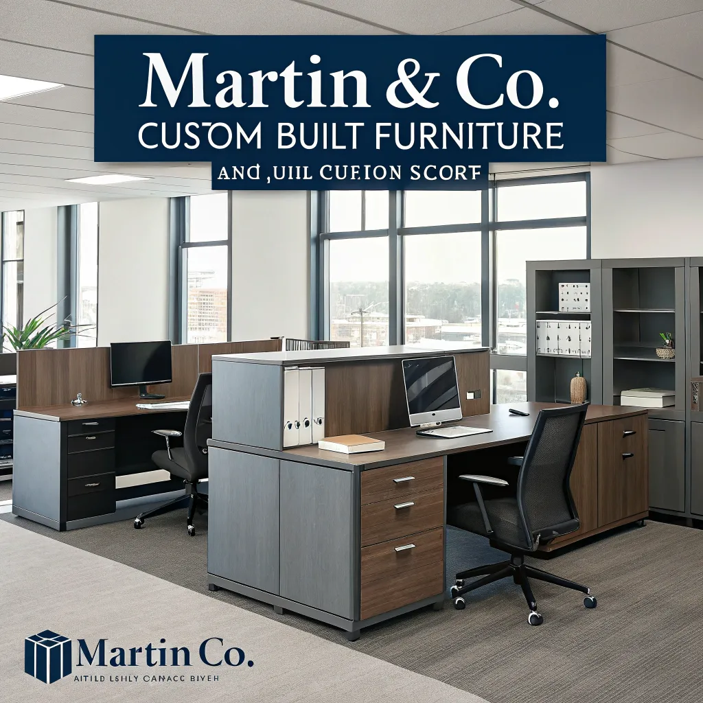 Custom-built office furniture for Martin & Co.