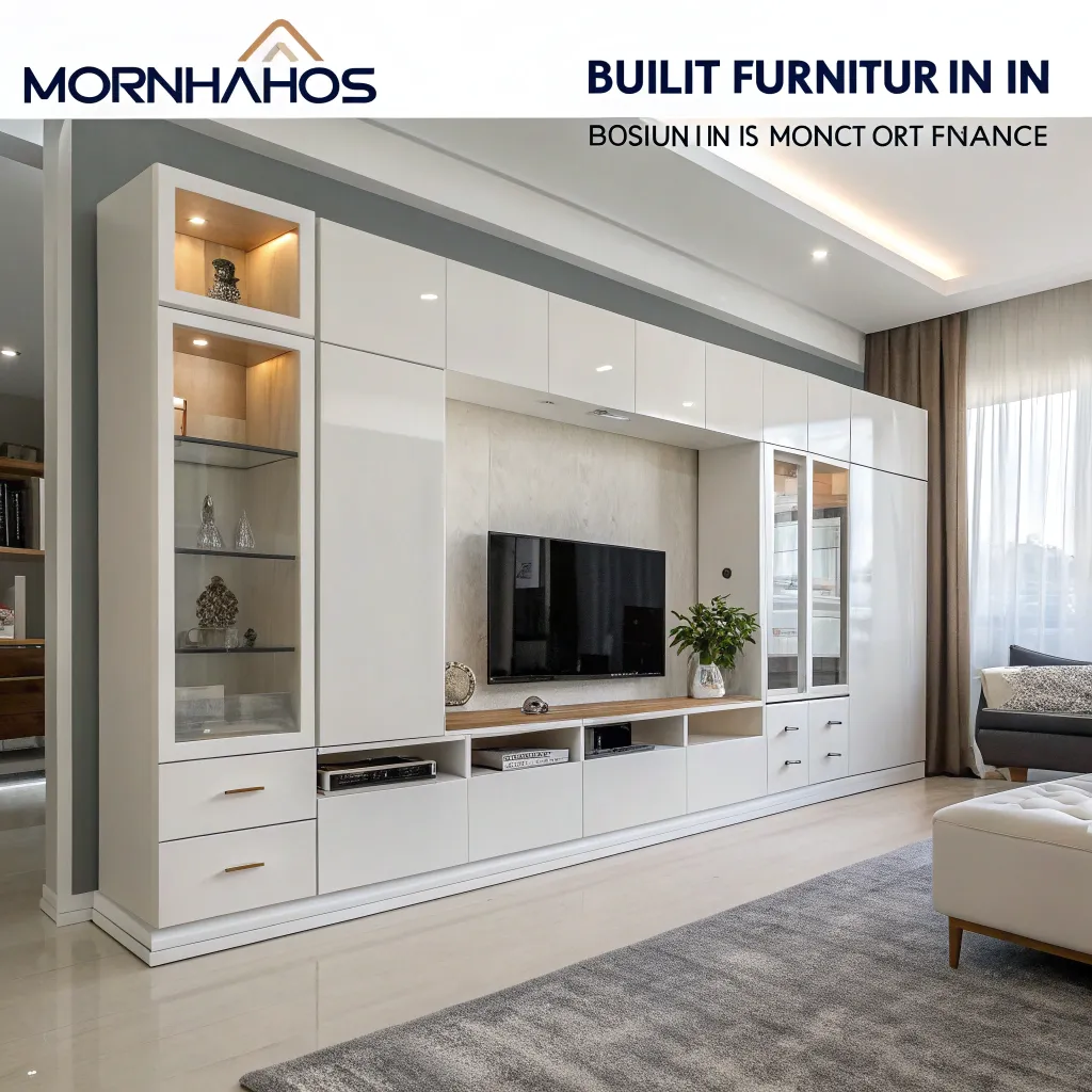 Modern built-in furniture design by MORNATHOS